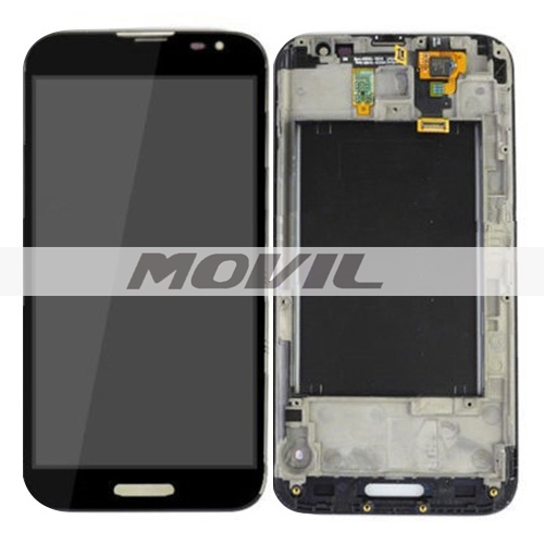 LCD Display + Touch Screen Digitizer Assembly with Frame Replacement for LG Optimus G Pro  F240(Black White)